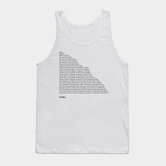 Buddha Quotes Tank Top by qqqueiru